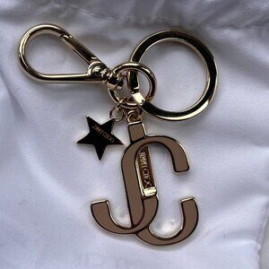Jimmy Choo Keyring - Powder Pink/Light Gold - New in box, great gift